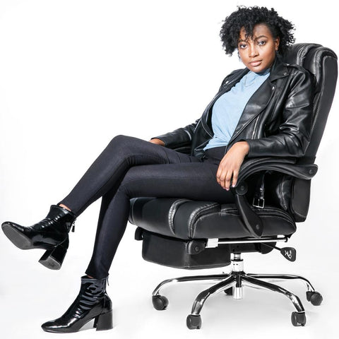 Leather Ergonomic Office Chair NeckFort