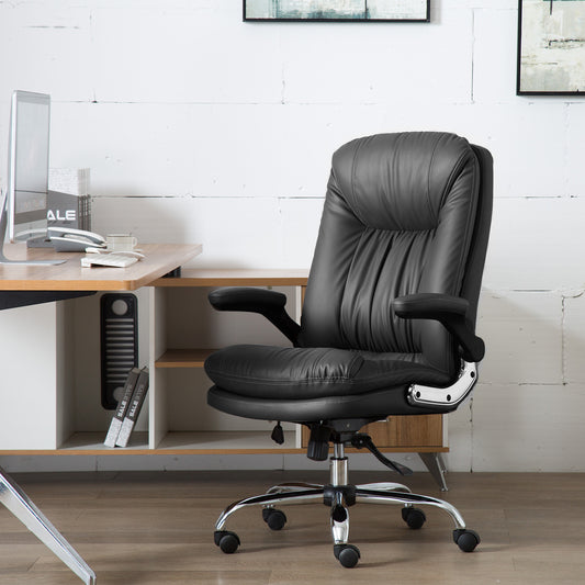 Ergonomic PU Leather Desk Chair