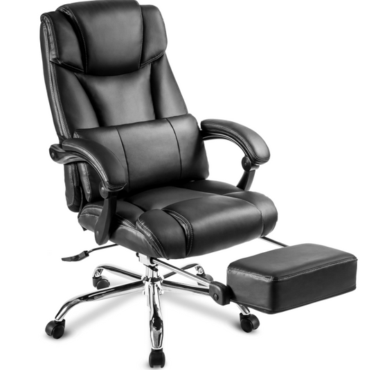 Ergonomic Leather Office Chair NeckFort